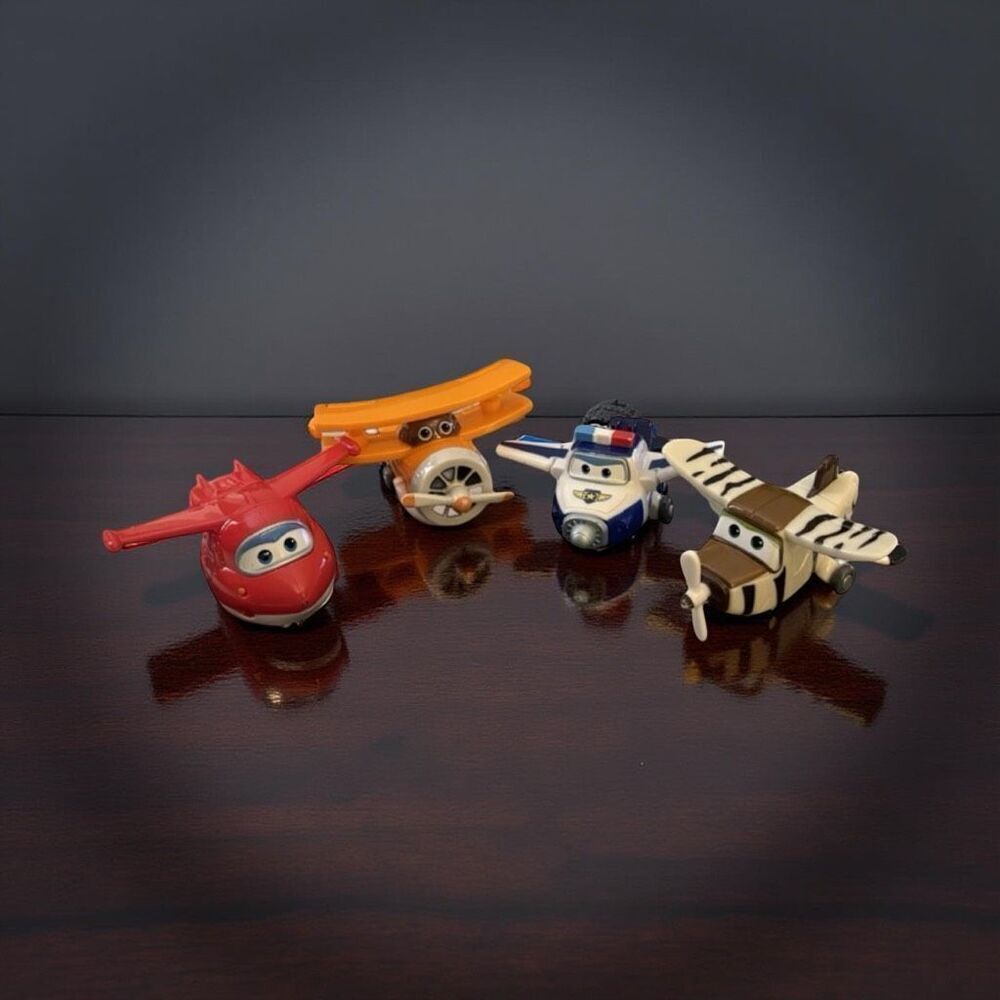 Super Wings Transform-a-Bots Plastic Airplane Jett Paul Grand Albert Bello A2